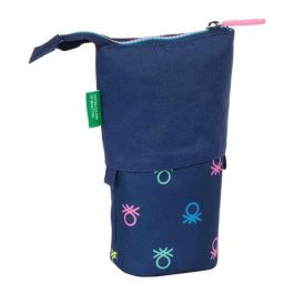 Estuche Cubilete Benetton Cool Azul marino 8 x 19 x 6 cm