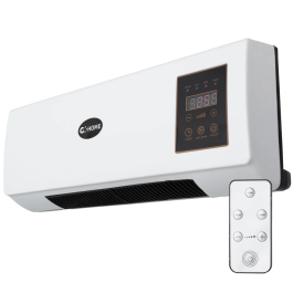 Calefactor PTC con Ventilador 1500W y Control Remoto, Color Blanco para Pared Precio: 28.49999999. SKU: B1ETHFYDWB