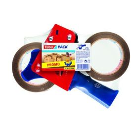 Tesa Portarrollo de embalaje con mango rígido para cinta de 66m x 50mm, incluye 2 rollos de cinta marrón Precio: 19.49999942. SKU: S7908385