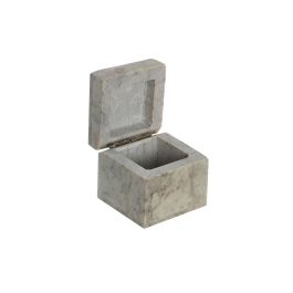 DKD Home Decor Joyero Indio Tallado Loto/Elefante/Ohm/Sol Piedra Multicolor 5 x 5 x 5 cm (12 Unidades)