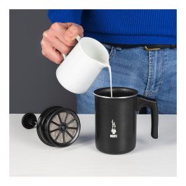 Bialetti Espumador de Leche Manual Tutto Crema 00AGR394 Negro Aluminio 8cm