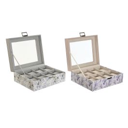 Relojero Tradicional DKD Home Decor Lila Rosa Palo 19.5 x 9.5 x 22.5 cm (2 Unidades) Relojero Tradicional DKD Home Decor Lila Rosa Palo 19.5 x 9.5 x 22.5 cm (2 Unidades)
