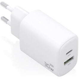 Aisens Cargador de Pared GaN A110-0977 30W 1xUSB-C 1xUSB-A Blanco Precio: 7.623. SKU: B1BKCELFEJ