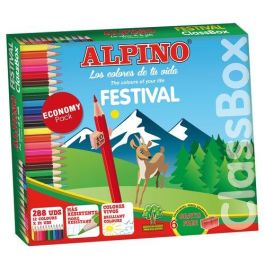 Alpino Lápices de colores Alpino Festival Classbox, 288 unidades, 12 colores surtidos, escritura suave, alta resistencia a la rotura Precio: 46.78999941. SKU: S8400360