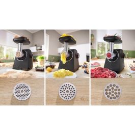 Picadora de carne serie 4 - BOSCH - MFWS430B - 3 rejillas de trituración - Marcha atrás - Negro Picadora de carne serie 4 - BOSCH - MFWS430B - 3 rejillas de trituración - Marcha atrás - Negro