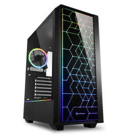 SHARKOON RGB LIT 100 Midi Tower Negro Semitorre ATX con Iluminación RGB Direccionable y Panel Frontal con Diseño PCB Precio: 88.69000041. SKU: S5602995