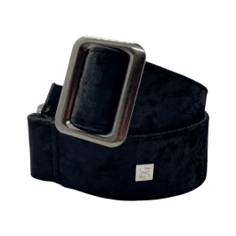 GETM Correa Guitarra Bajo Crushed Velvet Black Nylon Piel Terciopelo Ajustable Negro 165cm