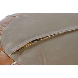 DKD Home Decor Loft Cojín Suelo Camel Polipiel 50 x 50 x 40 cm