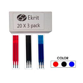 Ekrit Recambio Tinta Gel Borrable Para Bolígrafo, Rojo - Blíster De 3 Unidades Precio: 1.49999949. SKU: B1AMVECJJ4