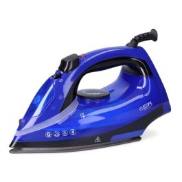 Edm Plancha de Vapor Compacta 2000W Azul, Depósito 300ml, Base Antiadherente, Chorro y Spray, Seco/Vapor, 15/140g/min Precio: 30.9899997. SKU: S7919420