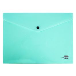 Carpeta Liderpapel Dossier Broche Polipropileno Din A4 Verde Manzana Opaco 50 Hojas