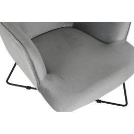 Butaca DKD Home Decor Gris Metal 67 x 81 x 87 cm Butaca DKD Home Decor Gris Metal 67 x 81 x 87 cm