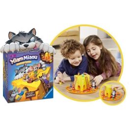Ravensburger Miam Miaou La Carrera del Queso - Juego de Mesa Infantil - 2-4 Jugadores - 3 Niveles de Dificultad - A partir de 3 Años