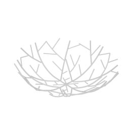 Frutero Blanco Versa 30 cm - Metal (2 Unidades) Frutero Blanco Versa 30 cm - Metal (2 Unidades)