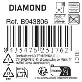 Plato Llano Diamond Ø27 cm - La Mediterranea (24 Unidades) Plato Llano Diamond Ø27 cm - La Mediterranea (24 Unidades)
