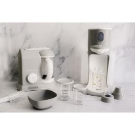 Beaba Babycook Solo Procesador de Alimentos 4 en 1 para bebés - Vapor, Mezcla, Descongela, Recalienta - 1100ml - Gris