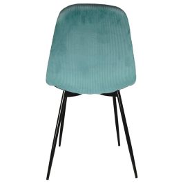 Home Deco Factory Silla Giulia Terciopelo Azul - Colección Lounge