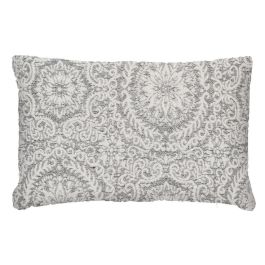 Cojín Blanco-Gris Algodón Decoración 40 X 60 cm Precio: 25.047. SKU: B1365Q59B9