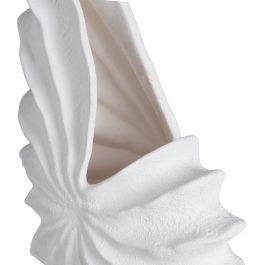 Jarrón Blanco Barro Decoración 27 X 15 X 40 cm