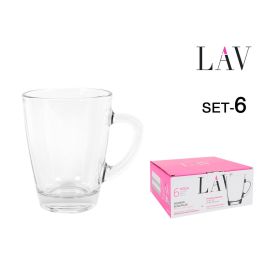 Lav Set 6 Vasos C/Asa 300 Cc Colección Vega (8 Cajas) Precio: 59.89000028. SKU: B1H86DXF8T