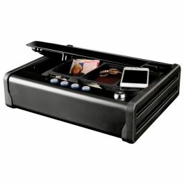 Master Lock Caja fuerte compacta de alta seguridad, apertura dual: código electrónico y llave, Acero 2.3 L