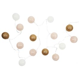 Home Deco Factory Guirnalda de 15 Luces LED USB Dorada con Cable de 150 cm