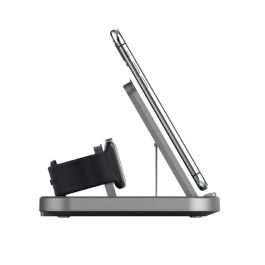 Veho DS-7 Qi Base de Carga Inalámbrica Universal Multi-dispositivo Plegable Compatible con Smartphone, Apple Watch y Airpods