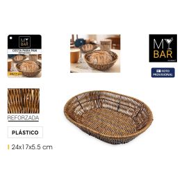 Inde Cesta para Pan Ovalada Reforzada de Polipropileno My Bar 24 x 17 x 5.5 cm (18 Unidades) Precio: 38.50000022. SKU: B1EBF4LZKQ