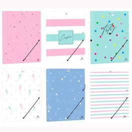 Mariola Carpeta Folio Cartón Forrado Plastificado con Gomas y Solapas Diseños Surtidos Pastel Precio: 3.88999996. SKU: B1BV79QHKN