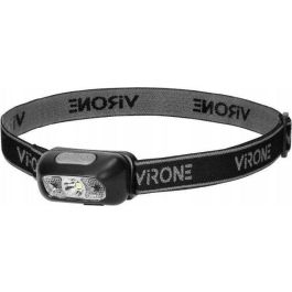 ORNO LT-16 Linterna Frontal LED Recargable con Cargador, 500 mAh, Ángulo de 45°