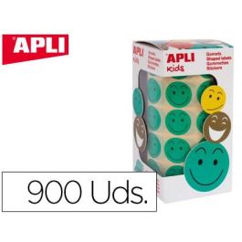 Gomets Apli Autoadhesivo Smile Verde Cara Feliz Rollo De 900 Unidades Precio: 5.50000055. SKU: B18S3XM47D