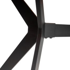 Mesa Comedor Marrón-Negro Dm-Metal 180 X 90 X 76 cm