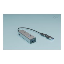 Hub USB i-Tec CAHUBMETAL2A2CPD Plateado