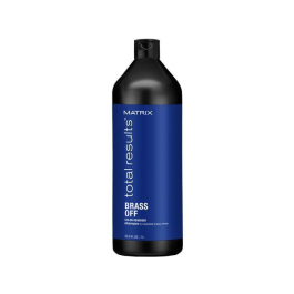 Matrix Brass Off Shampoo Matizador Para Cabello Rubio 1000 mL