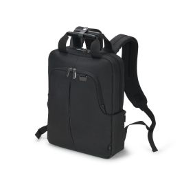 Dicota Mochila ECO Slim Pro para Portátil 12-14.1" Negro con Asa y Tirante para Hombro, Material PET, 960g