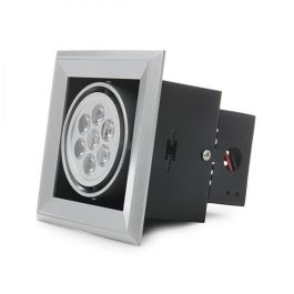 Foco Downlight LED Cuadrado Empotrable Orientable 7W 700Lm para Iluminación Comercial y Doméstica, 40.000H Precio: 15.79000027. SKU: B149SWNNT4