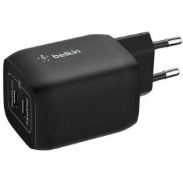 Belkin 745883925216 Cargador de Pared Doble USB-C de 65W para Nintendo Switch 2, Color Negro