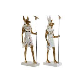 Figura Oriental DKD Home Decor Blanco Dorado 11.5 x 36 x 7 cm (2 Unidades) Precio: 55.89000043. SKU: B1CP6APV9N