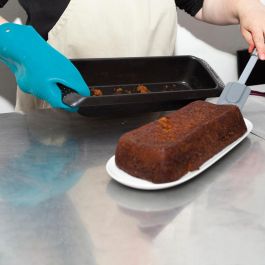 Quid Molde Cake Sweet Grey Acero Pintado Antiadherente 35x12x8 cm Apto Horno