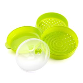 Inde Vaporera Doble para Microondas Codowave Innovagoo - 22 x 25 x 8.5 cm (12 Unidades)