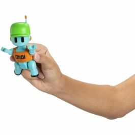 Bandai BAN3701405828417 Figura articulada Stumble Guys Robot Guy 11 cm con pegatinas