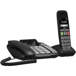 Gigaset DL780 Plus Teléfono DECT/analógico Inalámbrico con Altavoz, Identificador de Llamadas y Botones Grandes Negro