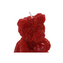 DKD Home Decor Vela Rojo 8 x 10 x 6 cm Cera Parafina Fresa San Valentin Urban (24 Unidades)