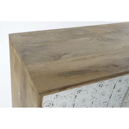DKD Home Decor Buffet Blanco Natural Mango 165 x 45 x 100 cm 3 Puertas