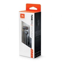 JBL JBLT290BLK Auriculares Intrauditivos Tune 290 con Micrófono, Sonido Pure Bass, Construcción en Aluminio, Negros