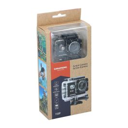 Grundig Cámara Deportiva 5 MP, Impermeable hasta 30m, Ángulo Visión 100°, Pantalla LCD 2", Batería 90 min, USB-C + Accesorios Grundig Cámara Deportiva 5 MP, Impermeable hasta 30m, Ángulo Visión 100°, Pantalla LCD 2", Batería 90 min, USB-C + Accesorios