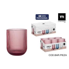 La Mediterranea Vaso Sonella 270 cc Morado 7.5x7.5x9 cm Precio: 41.59000021. SKU: B1HW9MNYME