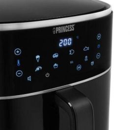 Princess 182254 Freidora de Aire Digital 8L 1800W Pantalla Táctil LED 8 Programas, Sin Aceite, Rejilla Ajustable, Negra