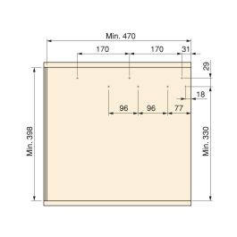 Emuca Contenedor de reciclaje para fijación lateral en mueble de cocina Recycle 2x24litros, Acero, Plástico gris antracita