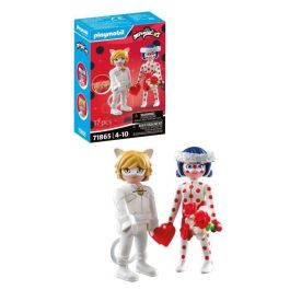 Playmobil 71865 Miraculous: Ladybug y Cat Noir Sueño Boda - Set de Figuras con Ramo, Anillos y Accesorios, Edad +4 años